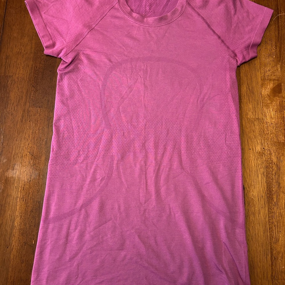 lululemon athletica Purple/Pink Short Sleeve Top